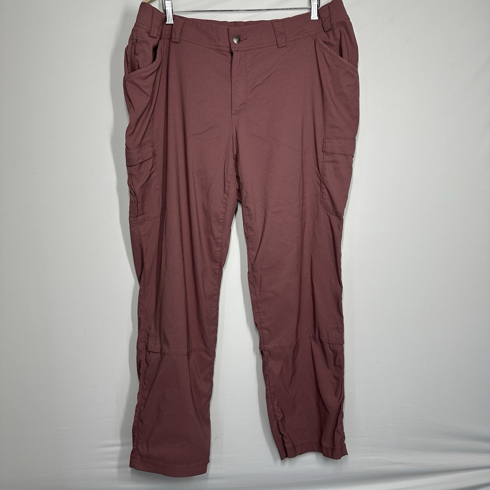Duluth Women's Plus Dry on the Fly Bootcut Pants 42Wx30 Pink Hiking Activewear